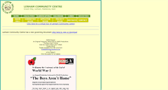 Desktop Screenshot of lenhamcommunitycentre.org.uk