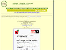 Tablet Screenshot of lenhamcommunitycentre.org.uk